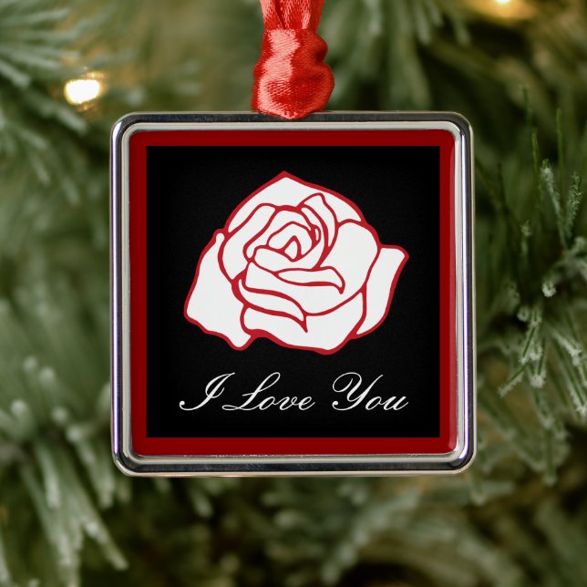 Love Rose Ornament  (Tree)