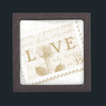 Love Rose Stamp Keepsake Box<br><div class="desc">Perfect keepsake box for the bride and groom,  the wedding party or all the guests.  Change the text to have your own personal message and/or photo.  Great for all occasions; weddings,  birthdays,  anniversaries and more.</div>