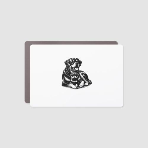 love Rottweiler Dog adorable family Animal lover  Car Magnet