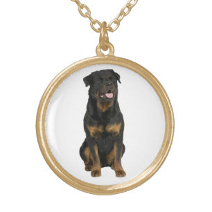 Love Rottweiler Puppy Dog Pendant Necklace