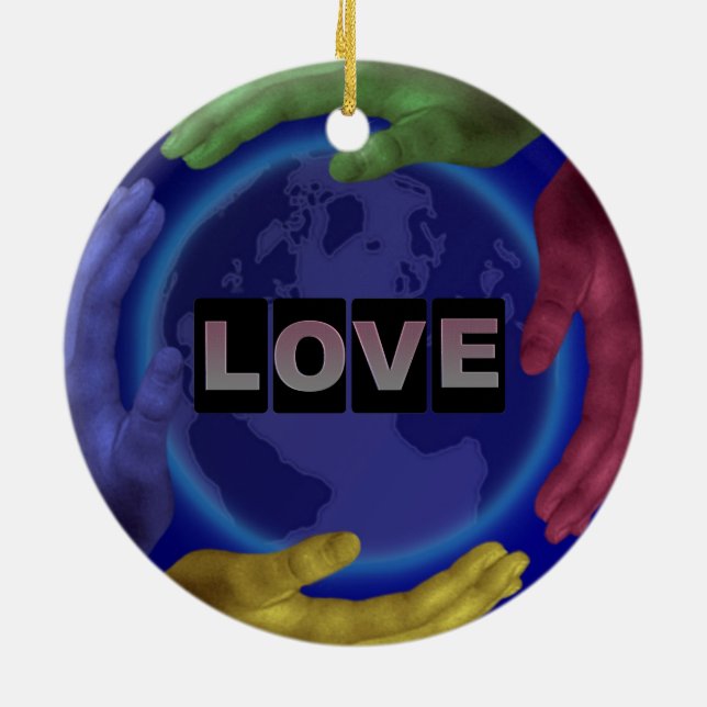 Love Round Ornament (Back)