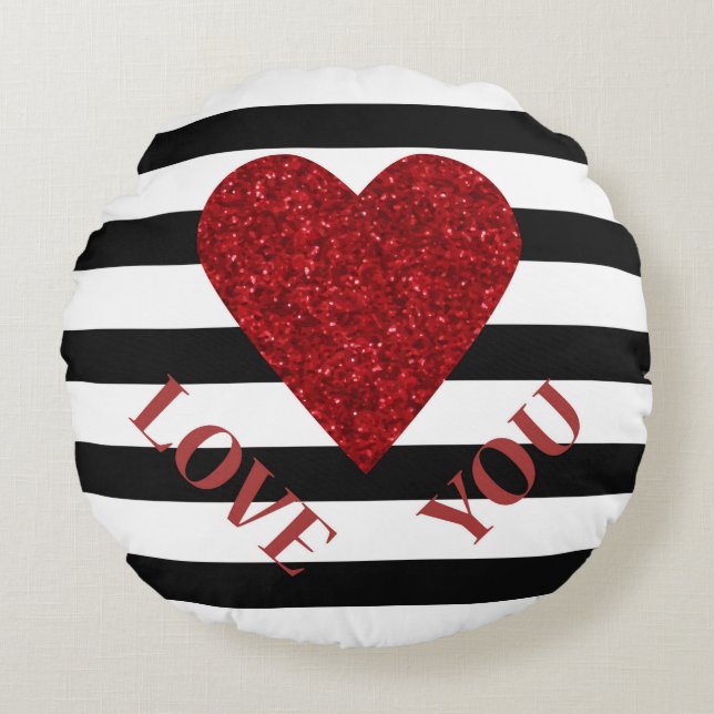 Love Round Pillow (Front)