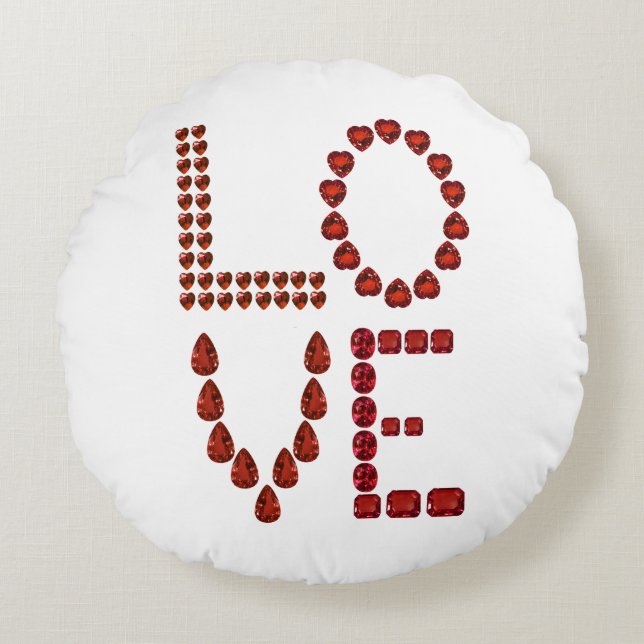 Love Round Pillow (Front)
