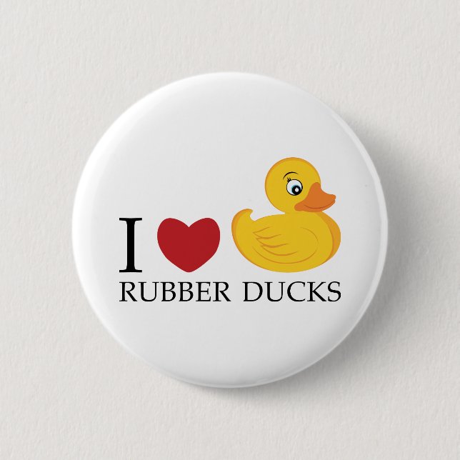 Love Rubber Ducks Button (Front)