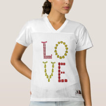 Love – Ruby and Yellow Citrine Gemstone Lettering