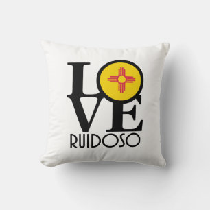 LOVE Ruidoso New Mexico  Throw Pillow