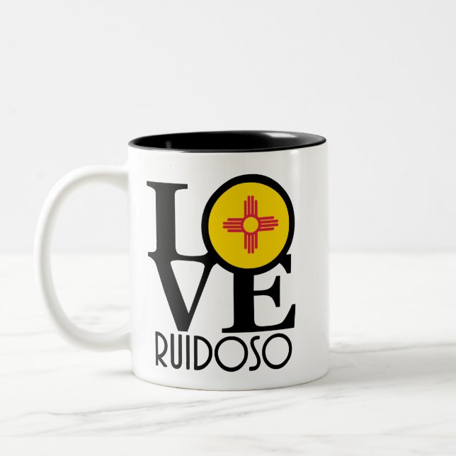 LOVE Ruidoso, NM 11oz Two-Tone Coffee Mug (Left)
