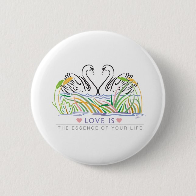 Love Rules Button (Front)