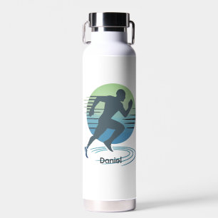 Love Running Marathon Competitive Runner Custom Water Bottle
