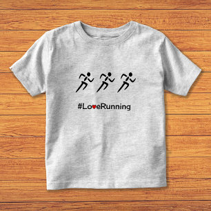 Love Running slogan runners Toddler T-shirt