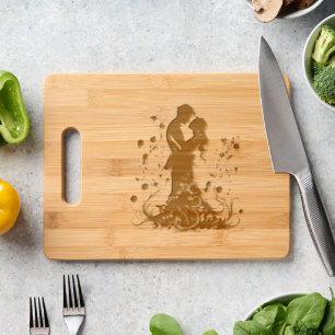 Love’s Gambit" Bamboo Cutting Board