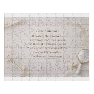 Love’s Mirror – Inspirational Christian Poem Acryl Jigsaw Puzzle