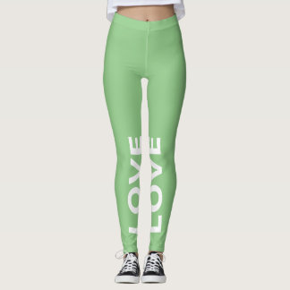 Love Sage Monochrome Classic Text Leggings