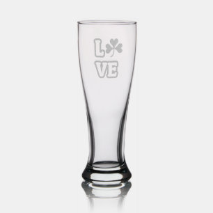 "LOVE" (SAINT PATRICK'S EDITION) Etched Glassware