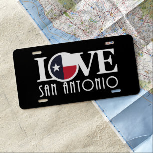 LOVE San Antonio License Plate