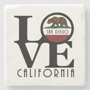 LOVE San Diego Stone Coaster