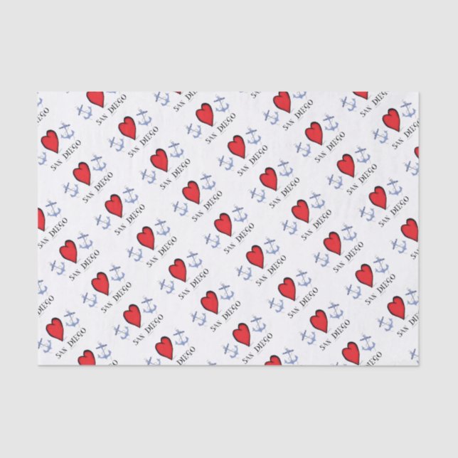 love san diego tissue paper (Front)