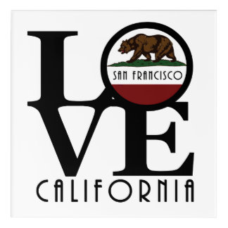 LOVE San Francisco Acrylic Print