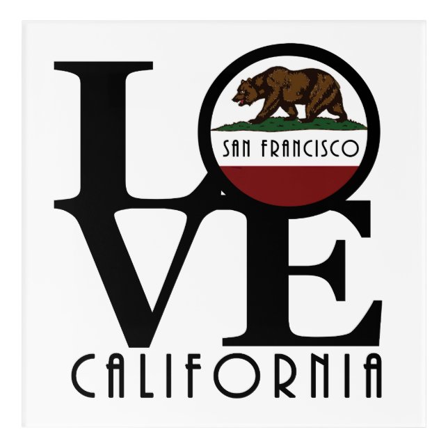 LOVE San Francisco Acrylic Print (Front)