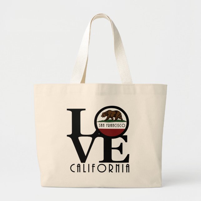 LOVE San Francisco Large Tote Bag (Front)