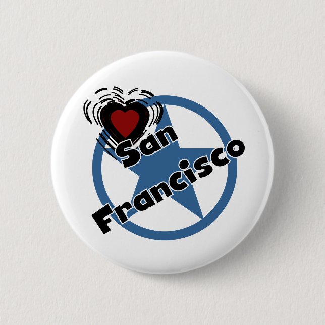 Love San Francisco Pinback Button (Front)