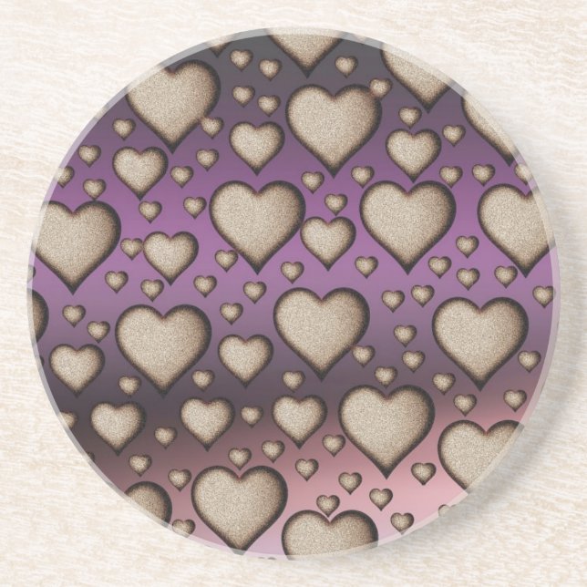 Love  sandstone coaster (Front)