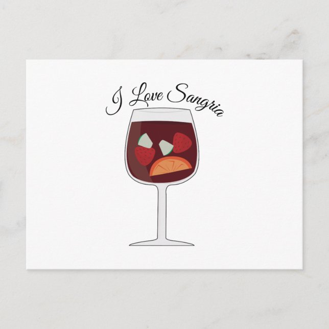 Love Sangria Postcard (Front)