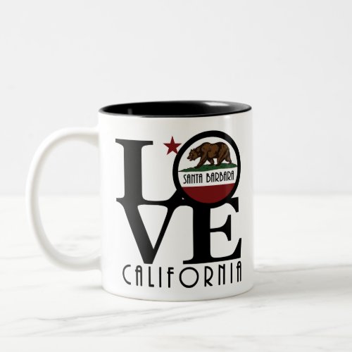 LOVE Santa Barbara 11oz Two_Tone Coffee Mug