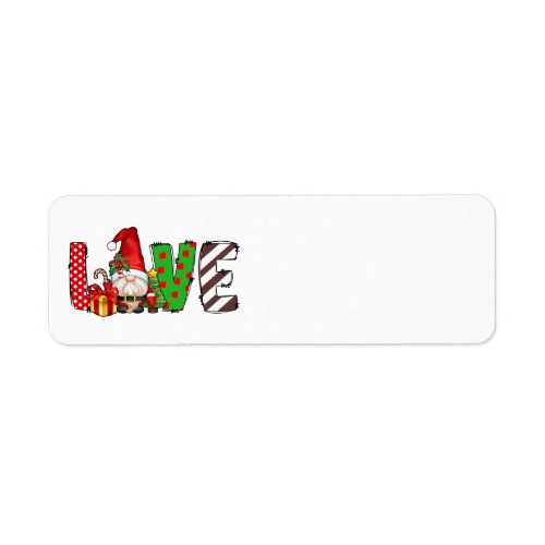 Love Santa Gnome Address Labels