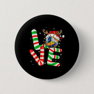 Love Santa Reindeer Volleyball Ball Tools Colorful Button