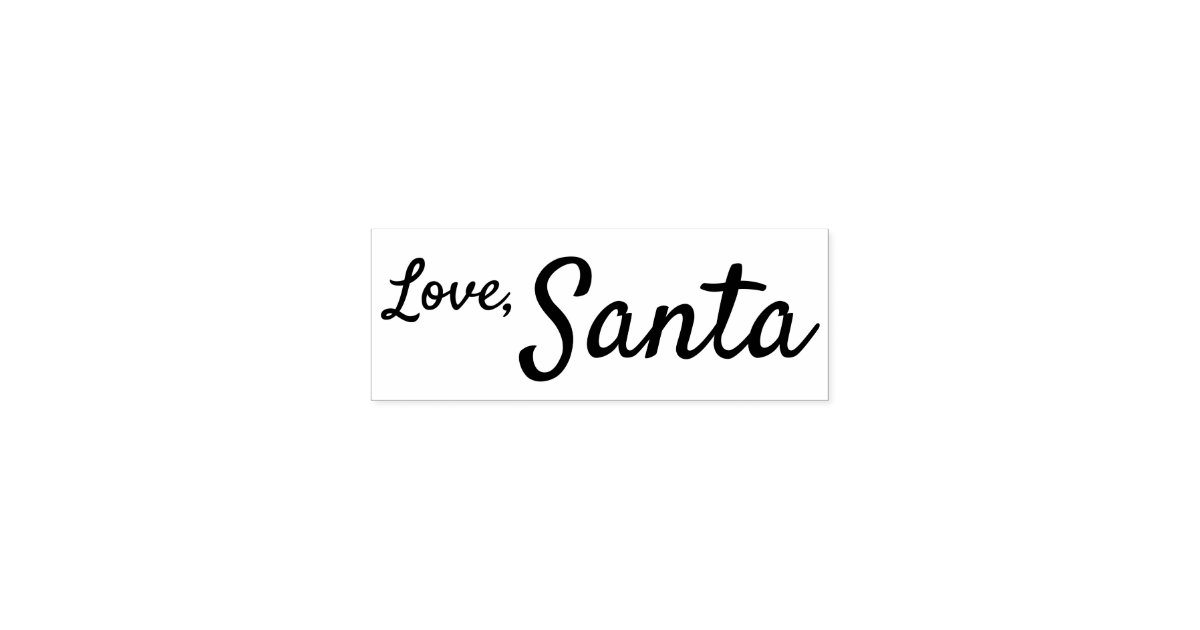 santa signature stamp