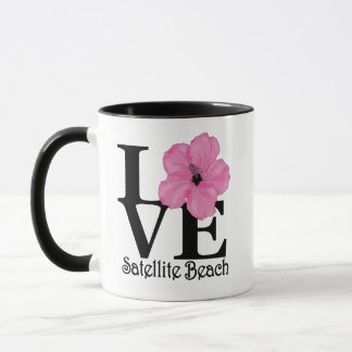 LOVE Satellite Beach Pink Hibiscus 11oz Mug
