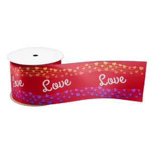 Love satin ribbon