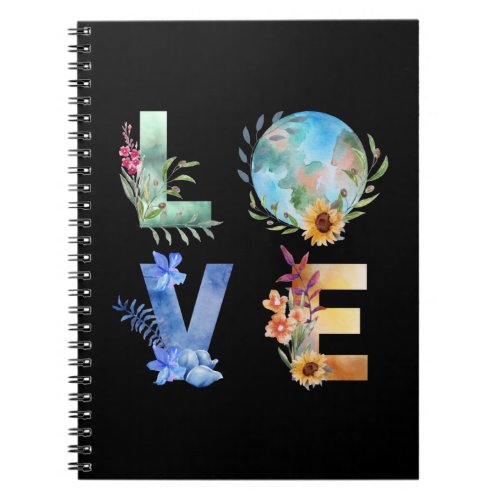 LOVE SAVE OUR PLANET NOTEBOOK