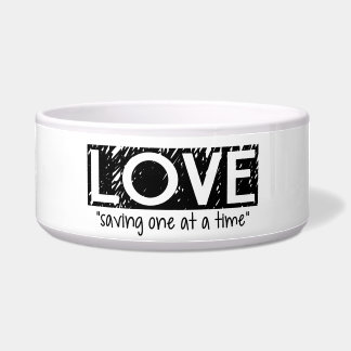 Love "saving one at a time" (black) bowl