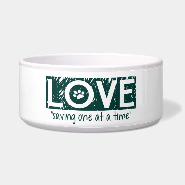 Love "saving one at a time" bowl (Front)