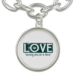 Love "saving one at a time" Charm Bracelet