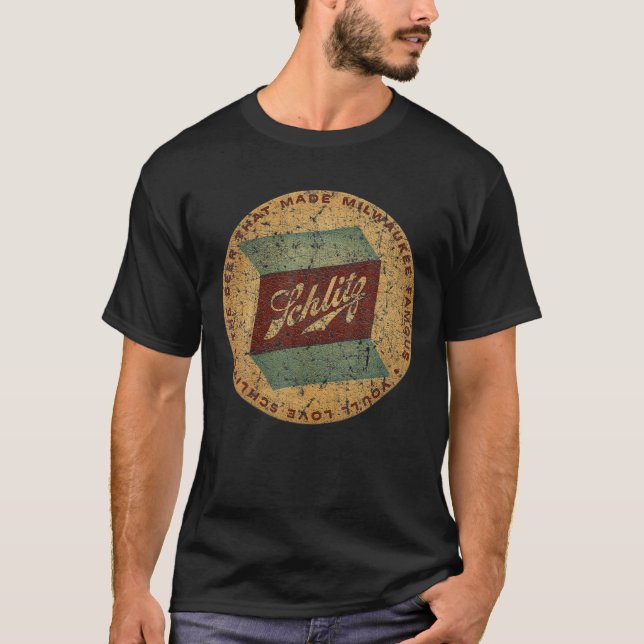 Love Schlitz Beer Guest Bottle T-Shirt (Front)
