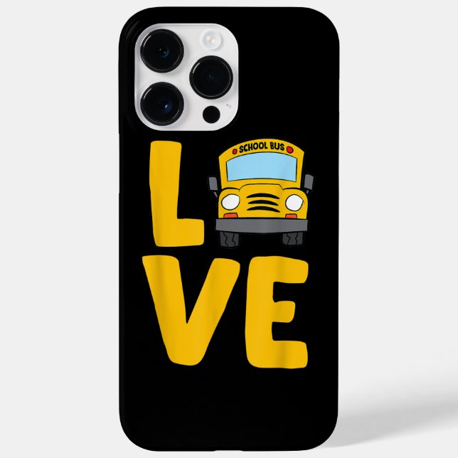 Love School Bus Driver Schoolbus Busdriver Case-Mate iPhone Case (Back)