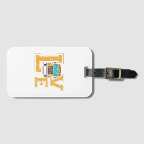 Love School Bus Driver TShirt For Men Women Bus Dr Luggage Tag