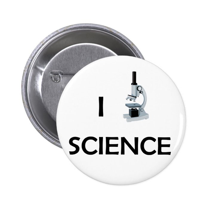 Love Science Microscope Pin