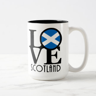 LOVE Scotland 15oz Two-Tone Coffee Mug