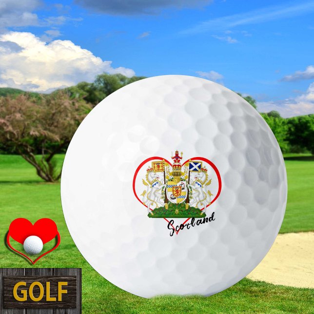 Love Scotland Golf Balls, Scottish flag, Heart Balls (Creator Uploaded)