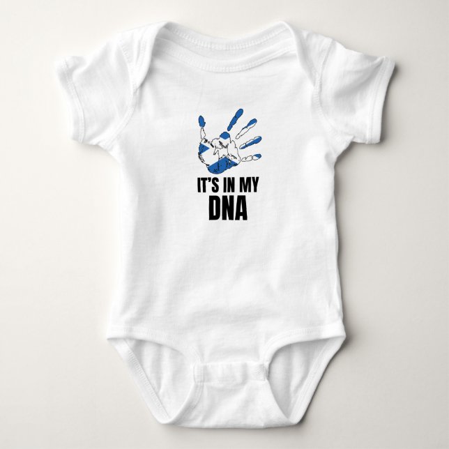 Love Scotland Pride In My DNA Scottish Family Baby Bodysuit (Front)