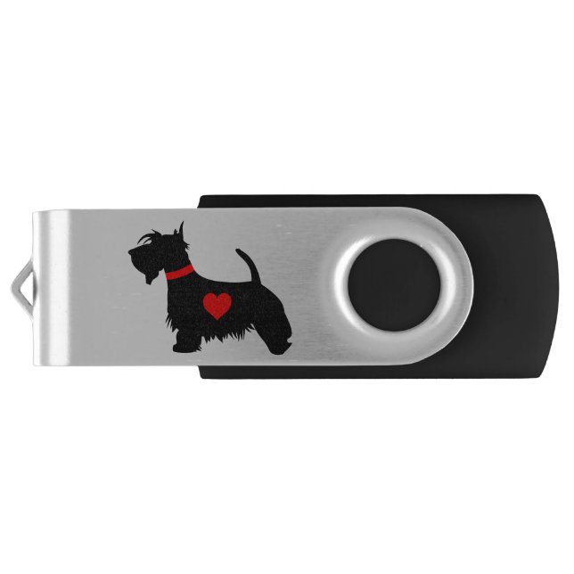 Love Scottie dog USB flash drive (Back)