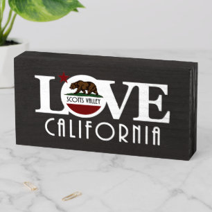 LOVE Scotts Valley Wooden Box Sign