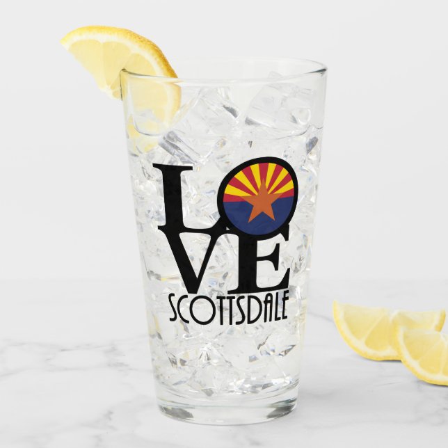 LOVE Scottsdale Arizona Glass (Front Ice)