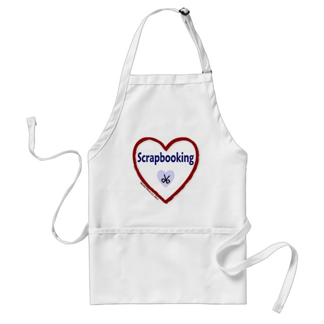 Love Scrapbooking Adult Apron (Front)