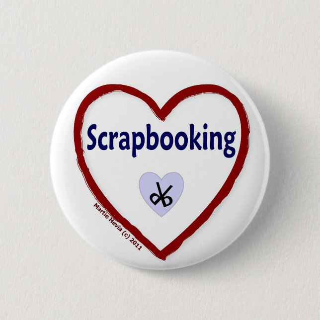 Love Scrapbooking Button (Front)