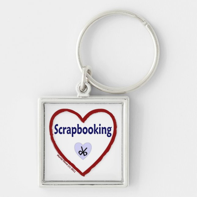 Love Scrapbooking Keychain (Front)